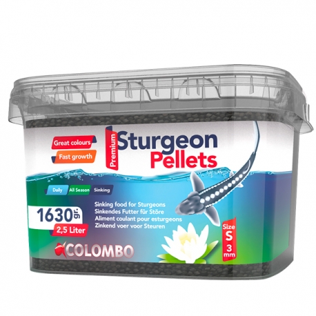 COLOMBO Esturgeon Food - Granulés 3 mm - 1630g - 2,5 Litres