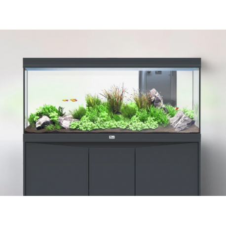 Aquarium AQUATLANTIS Volga 200 Gris Anthracite Mate tout équipé - 242 Litres Aqua Store