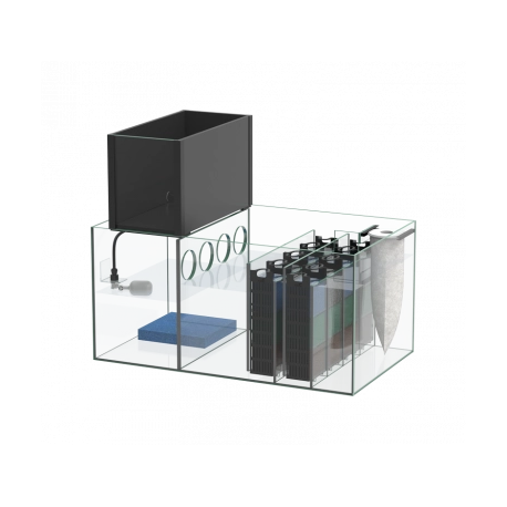 Image 1 - Aquarium AQUATLANTIS Aquaview FW 120 + Meuble Noir + Décantation incluse Aqua Store