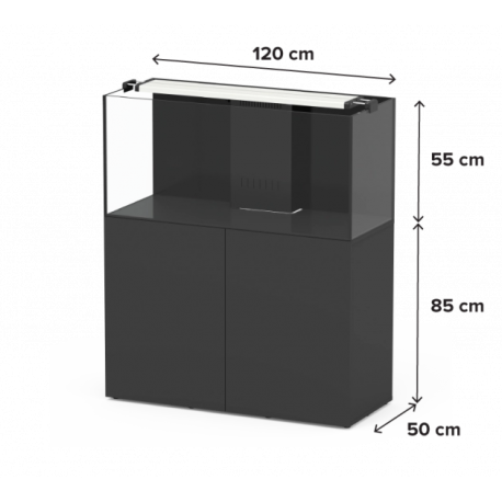 Image 3 - Aquarium AQUATLANTIS Aquaview FW 120 + Meuble Noir + Décantation incluse Aqua Store