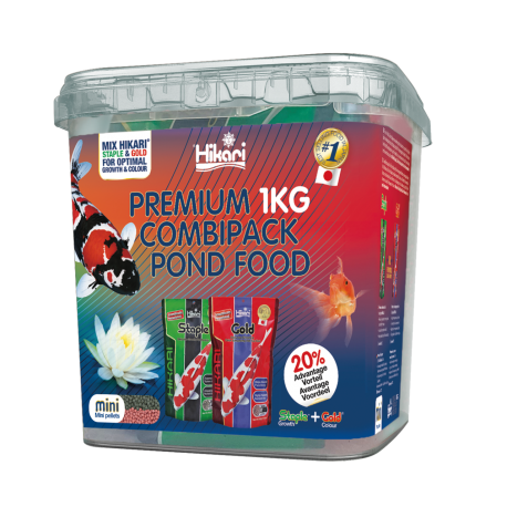 HIKARI Staple & Gold Mini Combi Pack - Granulés 3,5-4 mm - 1 kg Aqua Store