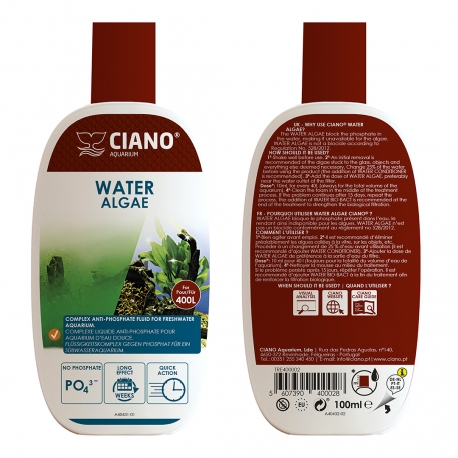 CIANO Water Algae - 100ml - Traitement de l’eau pour aquarium Aqua Store