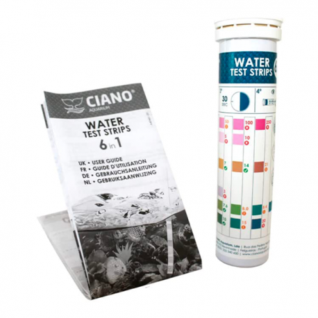 CIANO Water Test Strips 6-en-1 - Test d'eau en bandelettes