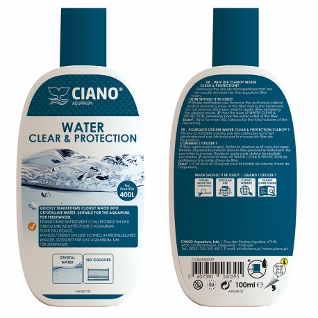 CIANO Water Clear & Protection - 100ml - Traitement de l’eau pour aquarium Aqua Store