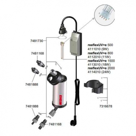 Image 1 - EHEIM ReeflexUV+e 1500 - 18 Watts - Filtre UV Wifi pour aquarium Aqua Store