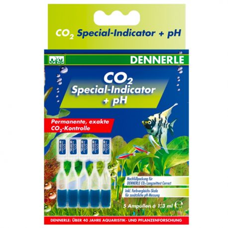 DENNERLE Indicateur spécial de CO2 + pH - 5 x 1,3 ml Aqua Store