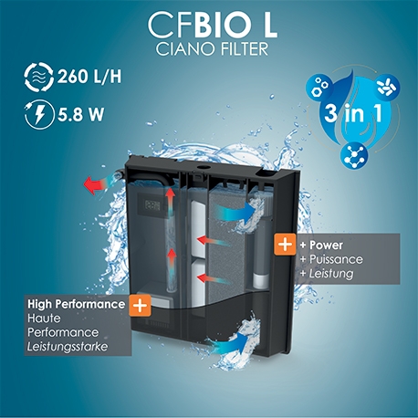 Image 1 - CIANO Emotions Pro 40 - Noir - Aquarium tout équipé - 52 Litres Aqua Store