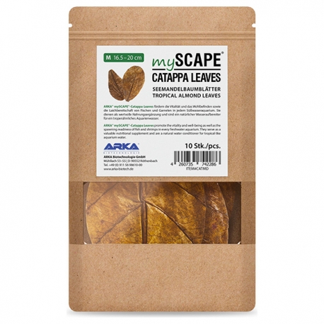 ARKA mySCAPE-Catappa - Feuilles de Badamier - Taille M 16,5/20 cm - 10 pièces Aqua Store