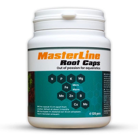 MasterLine Root Caps – Engrais Solide Complet - 125 Capsules Aqua Store