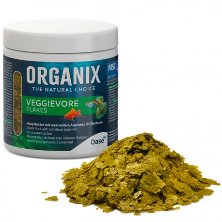 OASE Organix Veggievore Flakes - Nourriture pour poissons herbivores - 250 ml Aqua Store