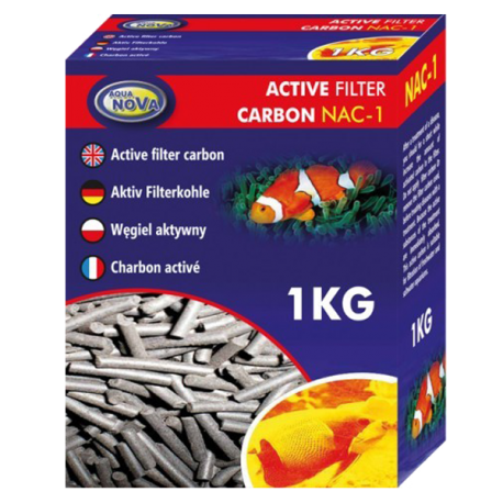 AQUA NOVA NAC-1 Carbon, Charbon actif - 1kg Aqua Store