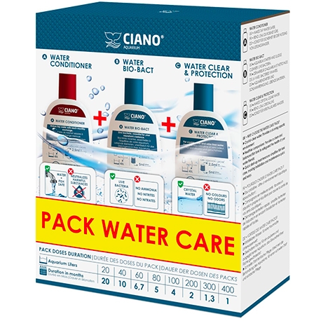 CIANO Pack Water Care - 3x100ml - Traitement de l’eau pour aquarium Aqua Store