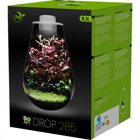 BIOART Drop 285 LED Nano Garden - Blanc - Terrarium Livré Complet - 5,1 Litres Aqua Store