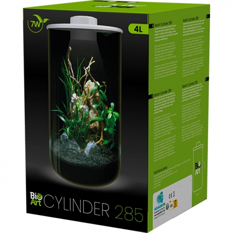 BIOART Cylinder 285 LED Nano Garden - Blanc - Terrarium Livré Complet - 4 Litres Aqua Store