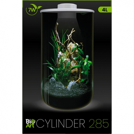 Image 1 - BIOART Cylinder 285 LED Nano Garden - Blanc - Terrarium Livré Complet - 4 Litres Aqua Store