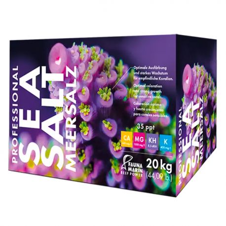 FAUNA MARIN Professional Sea Salz - 20 kg Carton - Sel de mer pour aquarium Aqua Store