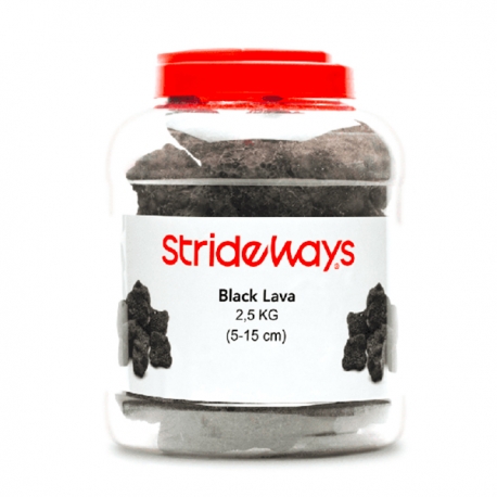 Image 1 - STRIDEWAYS Set de Roches Black Lava – Bouteille de 2,5 kg Aqua Store
