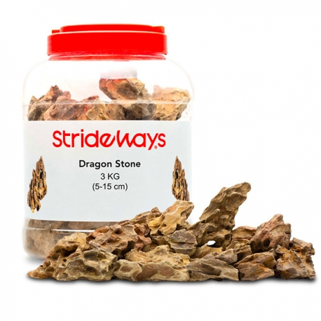 STRIDEWAYS Set de Roches Dragon Stone – Bouteille de 3 kg Aqua Store