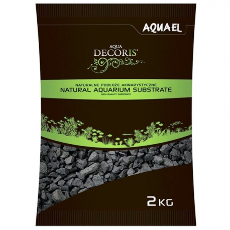 AQUAEL Gravier Basalt - 2-4mm - Gravier pour aquarium - 2 kg Aqua Store