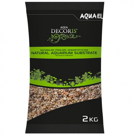 AQUAEL Gravier Naturel Multicolor - 1,4-2mm - Gravier pour aquarium - 2 kg Aqua Store