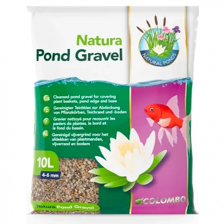 COLOMBO Natura Pond Gravier - Gravier Naturel pour Bassin - 4-6mm - 15Kg/10L Aqua Store