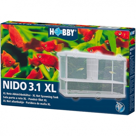 HOBBY Nido 3.1 XL - Pondoir Filet - 25x15x14,5 cm - Reproduction et Isolation avec Séparateur Aqua Store