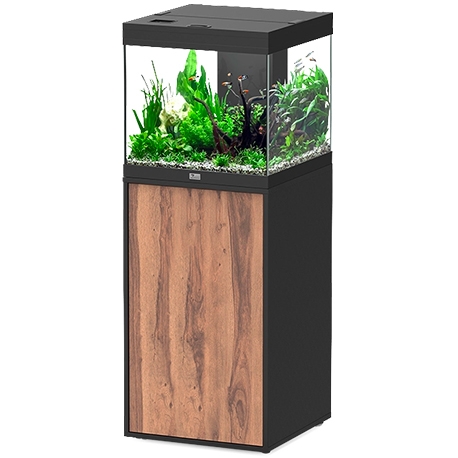 Aquarium AQUATLANTIS Aqua Tower 120 - Noir/Nogal Bali - tout équipé - 97 Litres Aqua Store