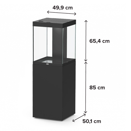 Image 5 - Aquarium AQUATLANTIS Aqua Tower 163 - Noir/Nogal Bali - tout équipé - 164 Litres Aqua Store