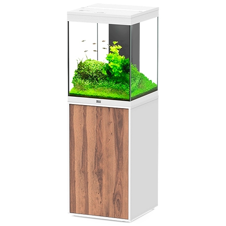 Aquarium AQUATLANTIS Aqua Tower 163 - Blanc/Nogal Bali - tout équipé - 164 Litres Aqua Store
