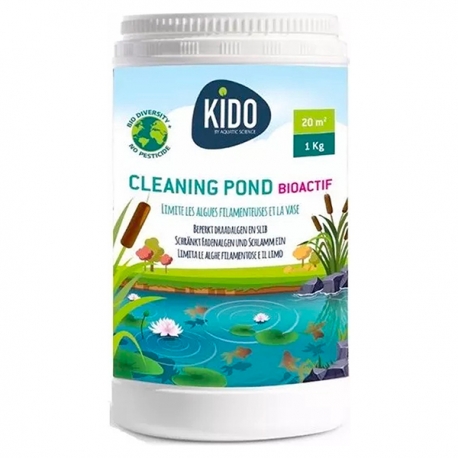 AQUATIC SCIENCE Kido Cleaning Pond Bioactif - 1Kg - Anti-algues filamenteuses et vase Aqua Store