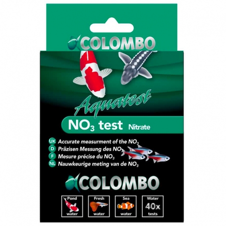 COLOMBO NO3 Test Nitrate Bassin - Contrôle des nitrites pour bassin - 40 tests à gouttes Aqua Store