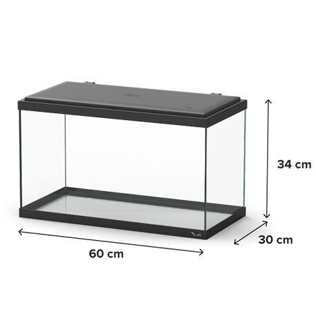 Image 1 - Aquarium AQUATLANTIS Explorer Paris 60 - Noir - tout équipé - 58 Litres Aqua Store