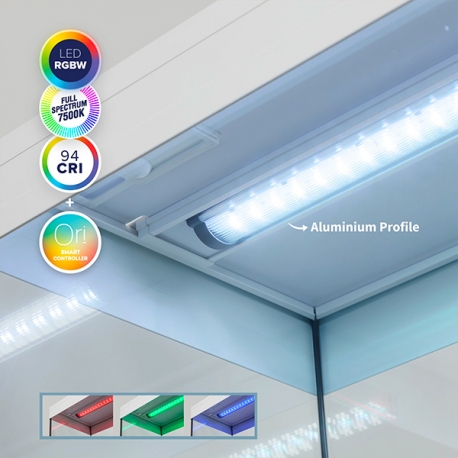 Aquarium AQUATLANTIS Prestige ULTRA 80 Tout Équipé - Couleur : Noir - 85 Litres led Aqua Store