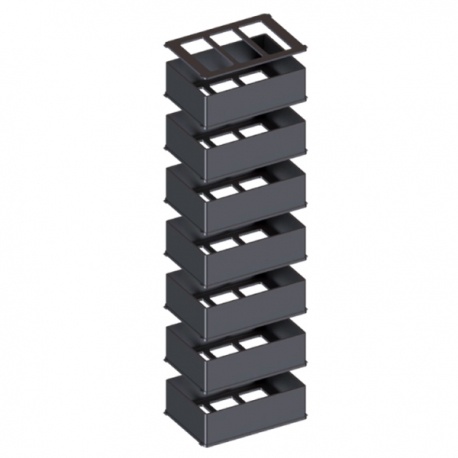 AQUATLANTIS Kit de Conversion Taille L - 7 Gobelets Modulaires - Pour Biobox 1, 2 et 3 gobelets Aqua Store