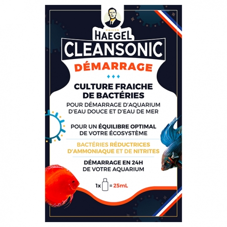 HAEGEL CleanSonic Démarrage - 25 ml - Bactéries de démarrage Aqua Store