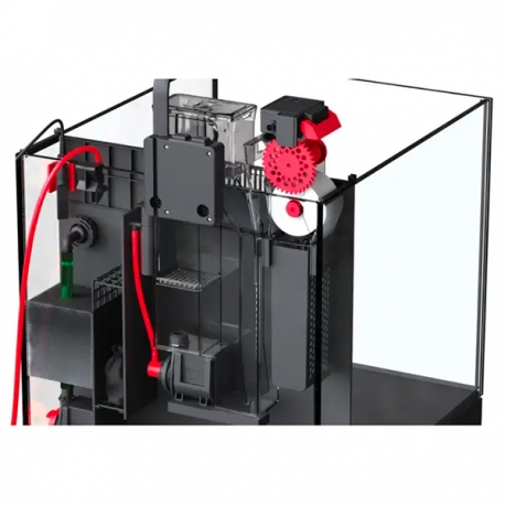 RED SEA NanoMat - Filtre à rouleau automatisé - Pour aquarium d'eau de mer vu de côté dans l'aquarium Aqua Store