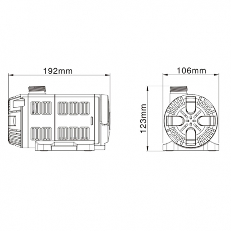 SUNSUN CET-8000 Réglable SuperECO - Pompe à Eau pour Bassin - 8000 L/H schéma 1 Aqua Store