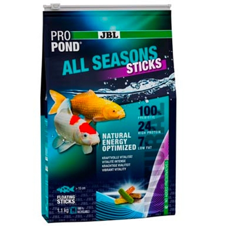 JBL ProPond All Seasons Sticks - Sac de 1,1 kg - Nourriture poissons de bassin Aqua Store
