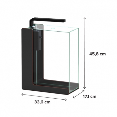 Aquarium AQUATLANTIS Aqua Lounge 16 Tout Équipé - Couleur : Noir - 16 Litres dimensions Aqua Store
