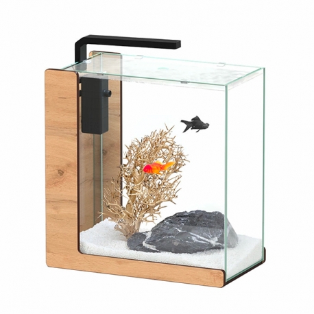 Aquarium AQUATLANTIS Aqua Lounge 32 Tout Équipé - Couleur : Chêne - 32 Litres aquarium Aqua Store
