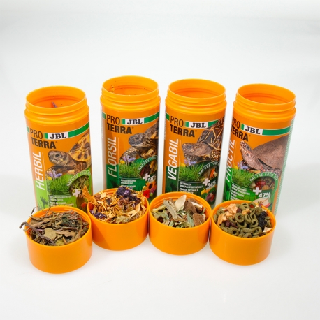 JBL Proterra Tortoise Menu 3 + 1 OFFERT - 4x250ml - Kit découverte 4 aliments pour tortues terrestres Aqua Store