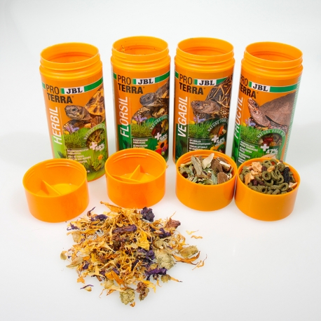 JBL Proterra Tortoise Menu 3 + 1 OFFERT - 4x250ml - Kit découverte 4 aliments pour tortues terrestres Aqua Store