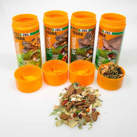 JBL Proterra Tortoise Menu 3 + 1 OFFERT - 4x250ml - Kit découverte 4 aliments pour tortues terrestres Aqua Store