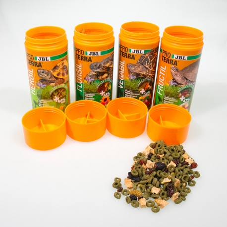 JBL Proterra Tortoise Menu 3 + 1 OFFERT - 4x250ml - Kit découverte 4 aliments pour tortues terrestres Aqua Store