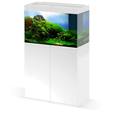 Aquarium CIANO Emotions Pro 80 - Blanc - Cuve + Meuble - Tout équipé - 145 Litres Aqua Store