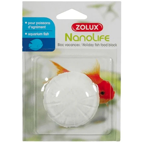 ZOLUX Bloc vacances - 1 bloc de 40g - Nourriture pour poissons en cas d'absence Aqua Store