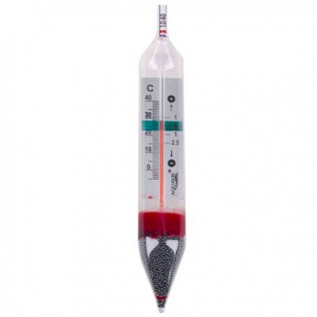 AQUAVIE Densimètre avec thermomètre intégré - Pour aquarium marin Aqua Store