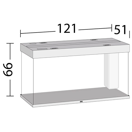 Aquarium Juwel Rio 350 Chêne Clair - Cuve Complète Sans Meuble - 350 Litres Aqua Store