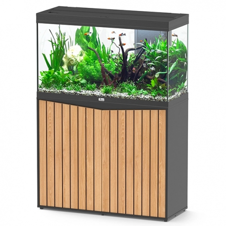 Aquarium AQUATLANTIS Splendid ULTRA 100 Tout Équipé - Couleur : Noir/Roble Hera Atlas - 202 Litres Aqua Store