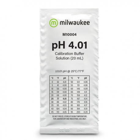 MILWAUKEE Solution étalon pH 4.01 - 20ml Aqua Store